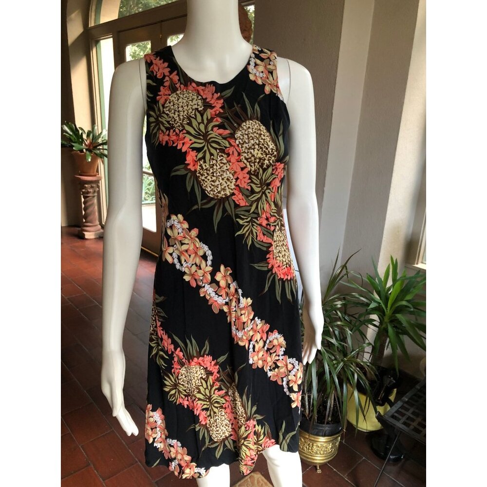 Hawaiian Dress, Hilo Hattie Hawaiian Dress, Tiki Dress | - Picture 3 of 9